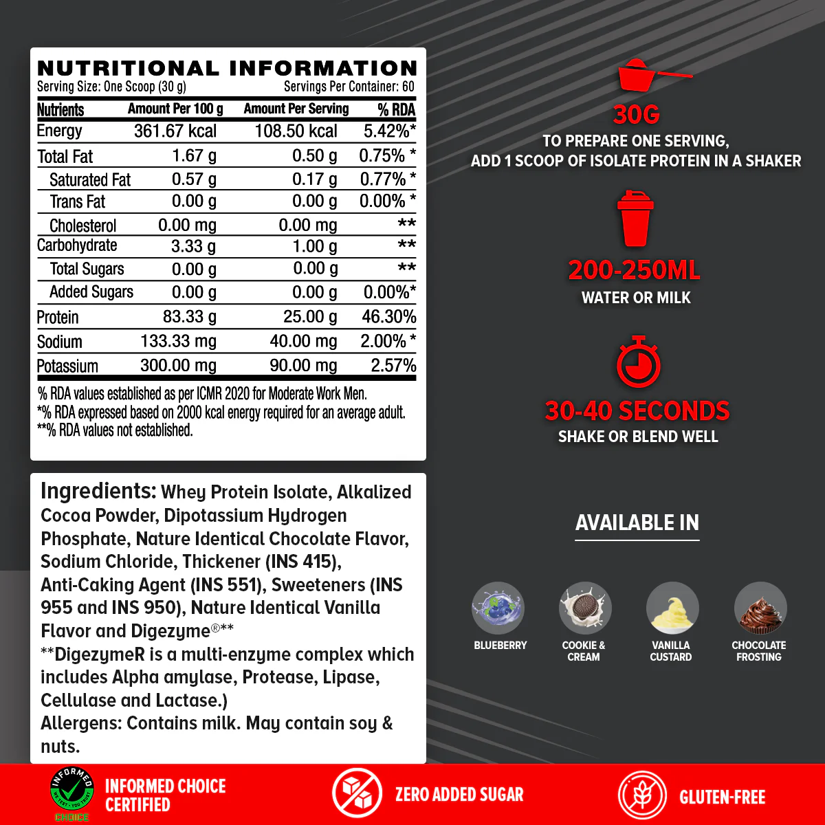 GNC AMP Pure Isolate (Low/Zero Carb) - Image 5