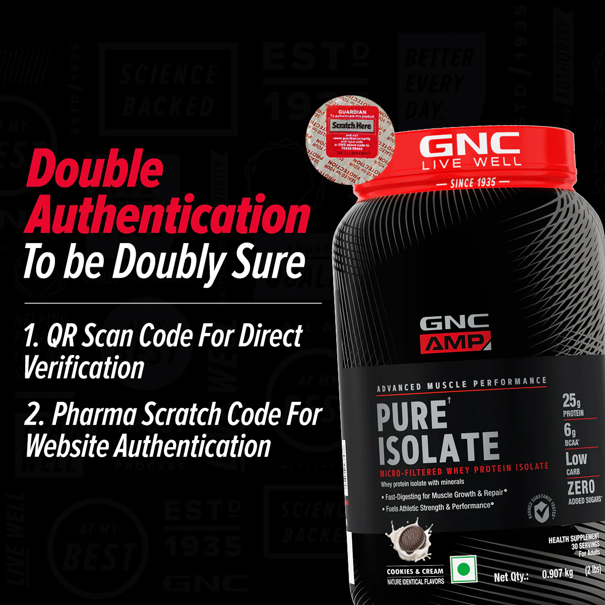 GNC AMP Pure Isolate (Low/Zero Carb) - Image 63