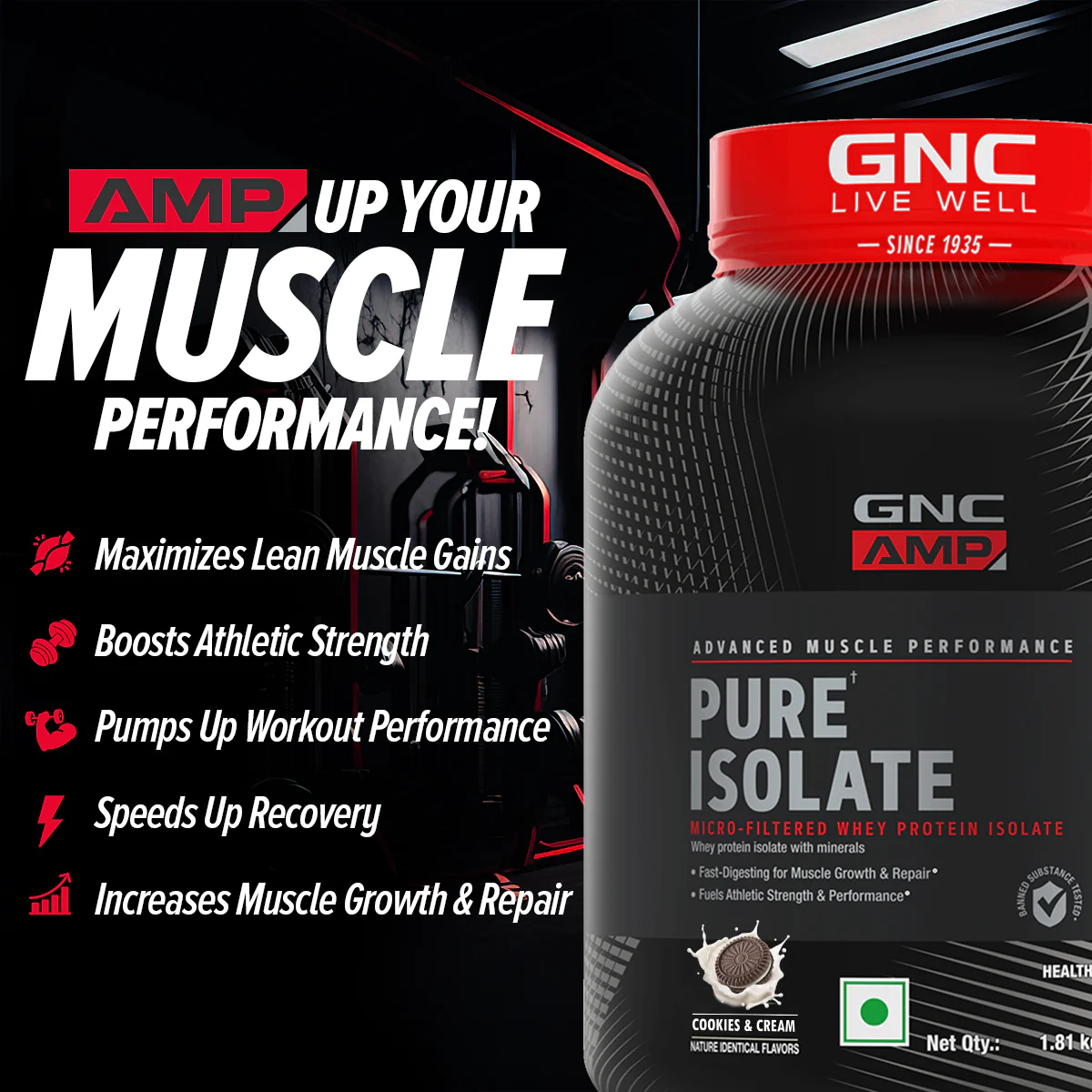 GNC AMP Pure Isolate (Low/Zero Carb) - Image 65