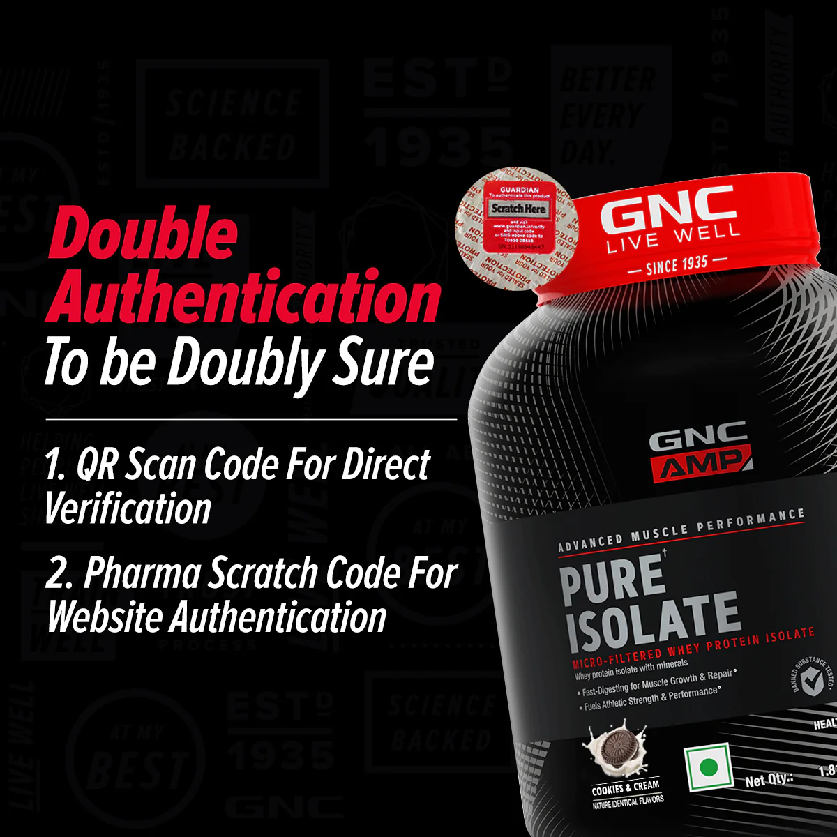 GNC AMP Pure Isolate (Low/Zero Carb) - Image 69