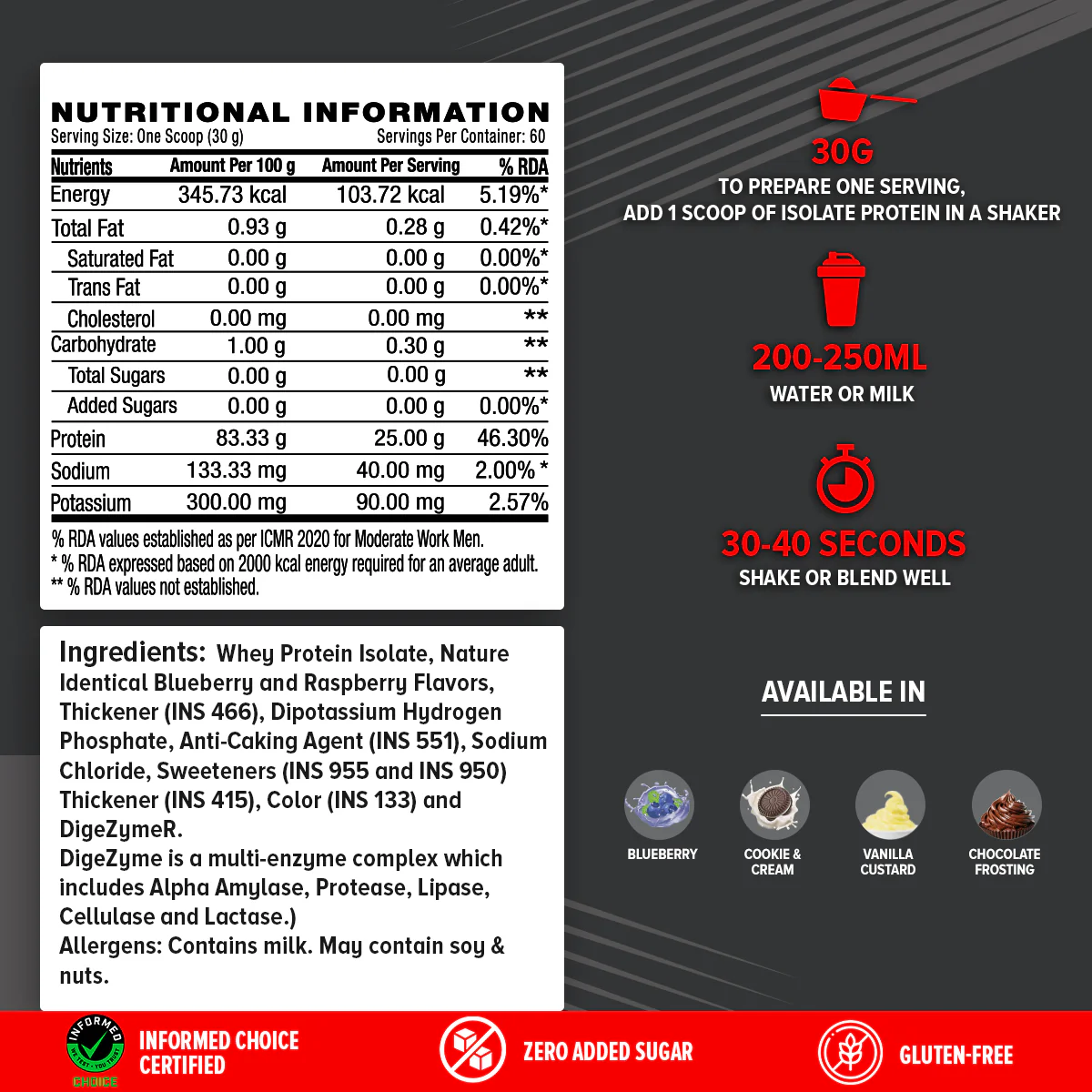 GNC AMP Pure Isolate (Low/Zero Carb) - Image 7