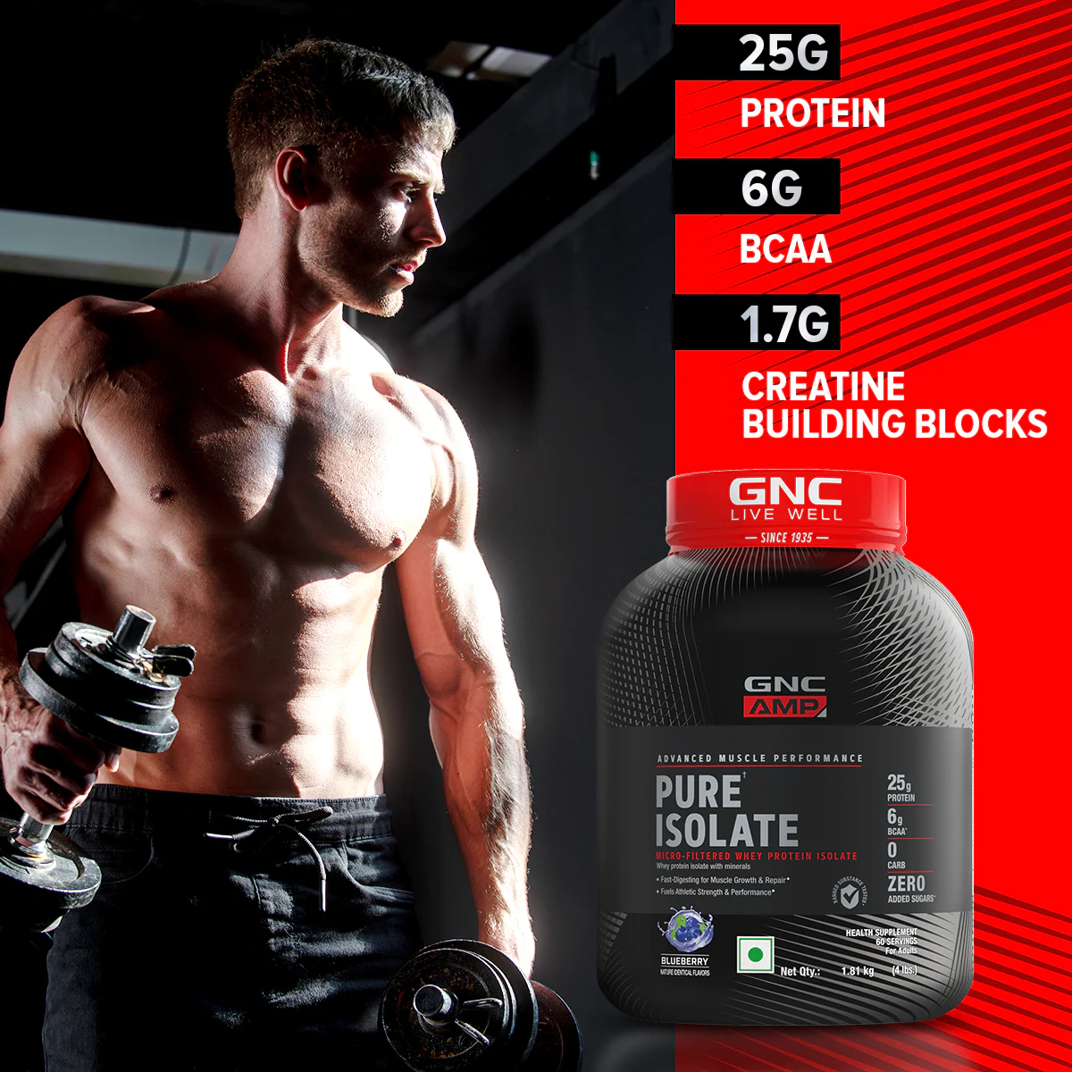 GNC AMP Pure Isolate (Low/Zero Carb) - Image 8
