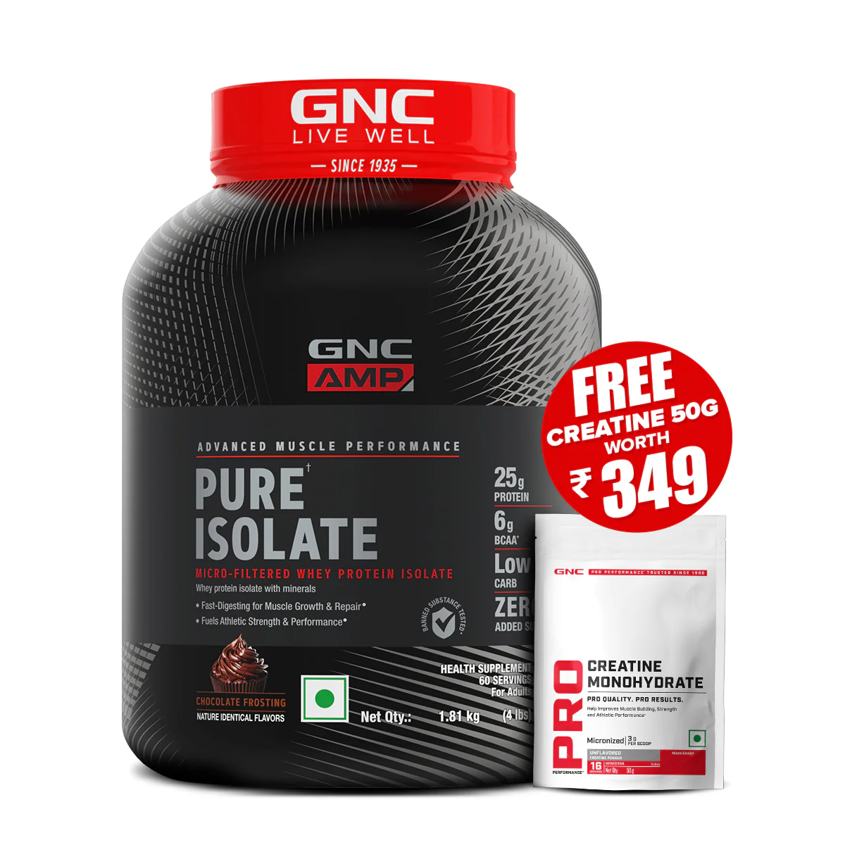 GNC AMP Pure Isolate (Low/Zero Carb) - Image 80