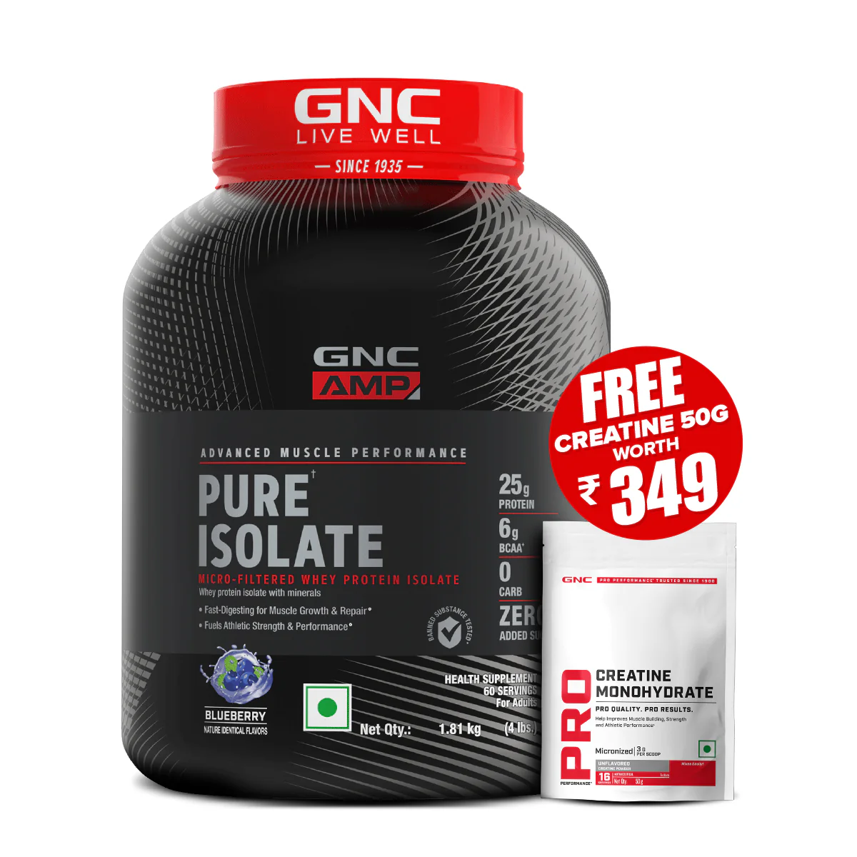 GNC AMP Pure Isolate (Low/Zero Carb) - Image 81