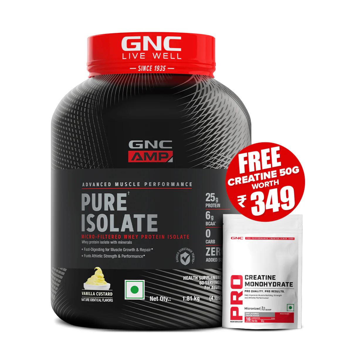 GNC AMP Pure Isolate (Low/Zero Carb) - Image 82