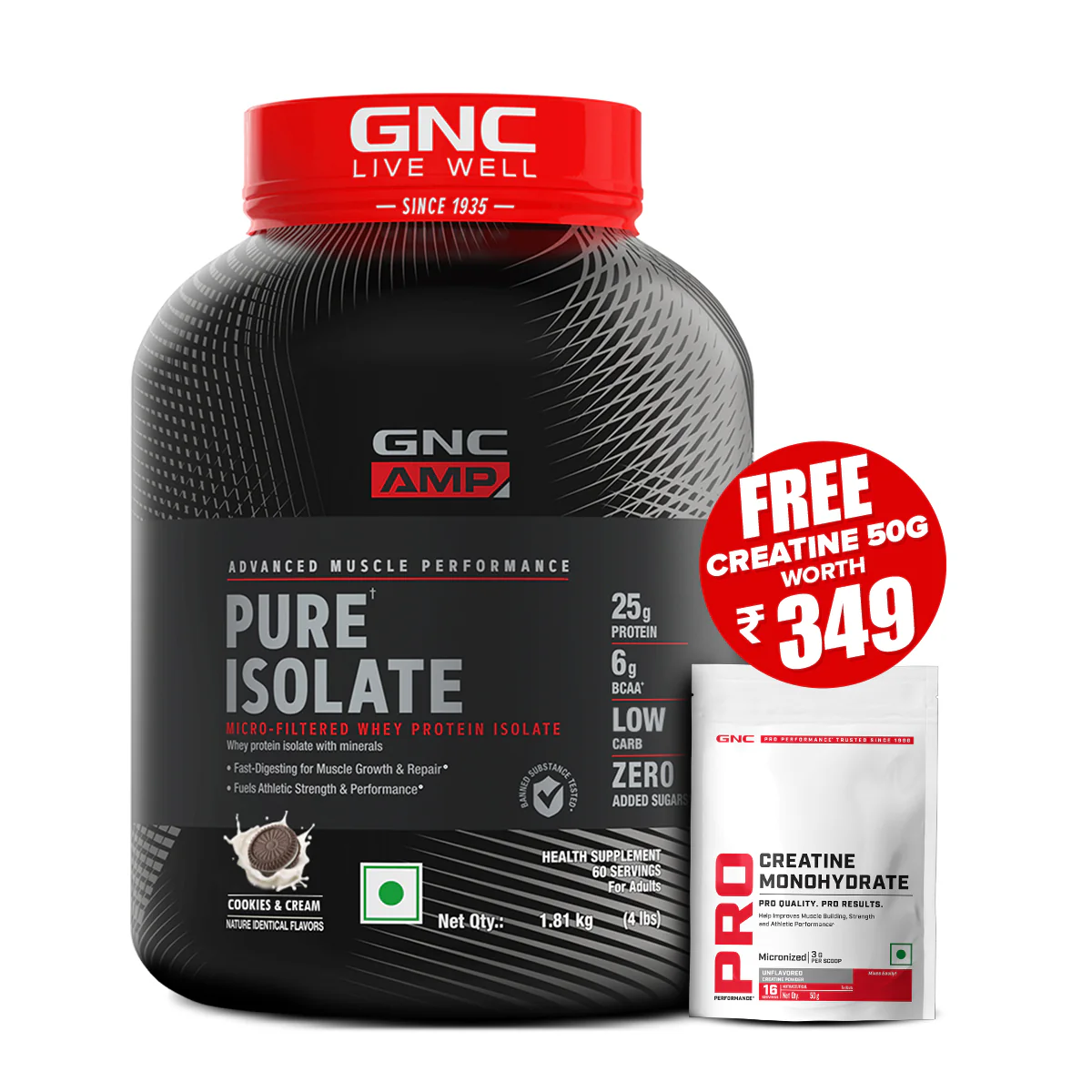 GNC AMP Pure Isolate (Low/Zero Carb) - Image 83