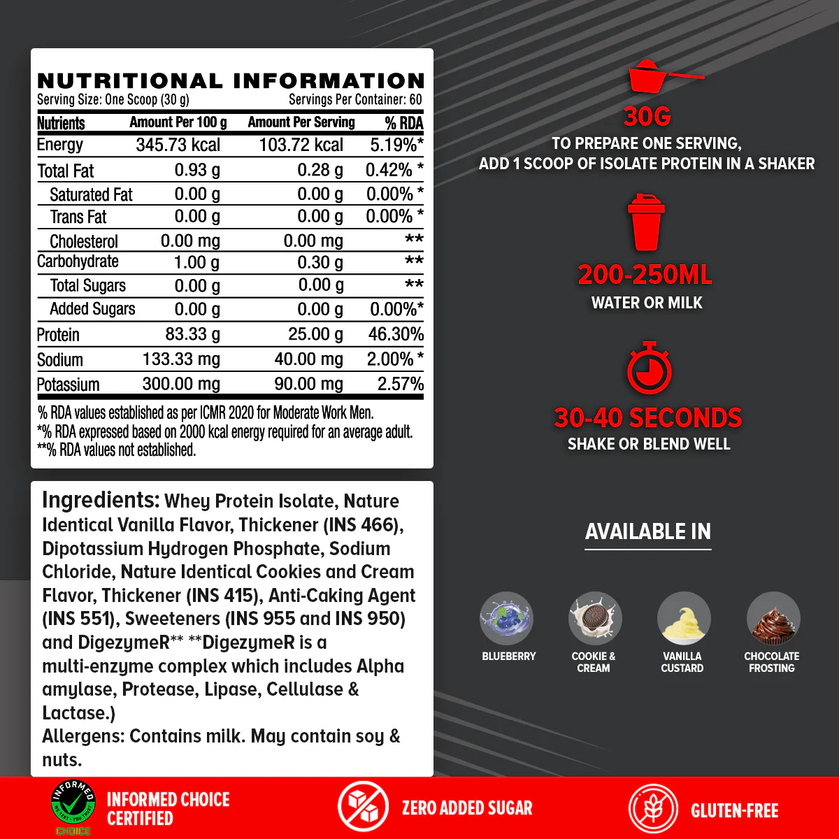 GNC AMP Pure Isolate (Low/Zero Carb) - Image 9