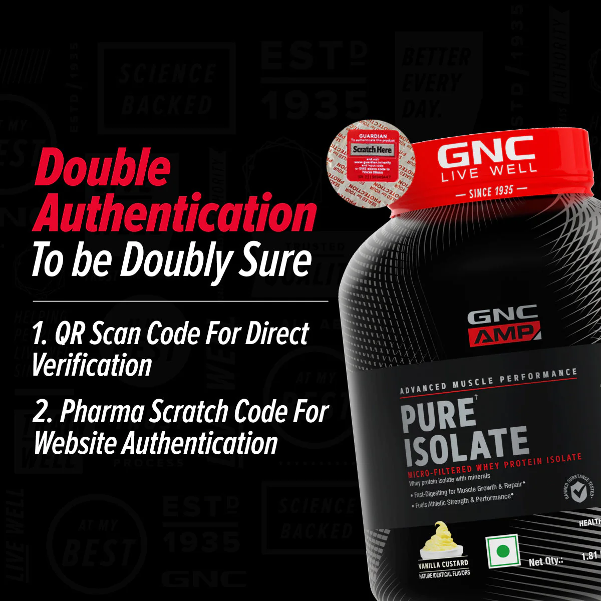 GNC AMP Pure Isolate (Low/Zero Carb) (Clearance Sale) | Expiry - 2025-12-31 - Image 15