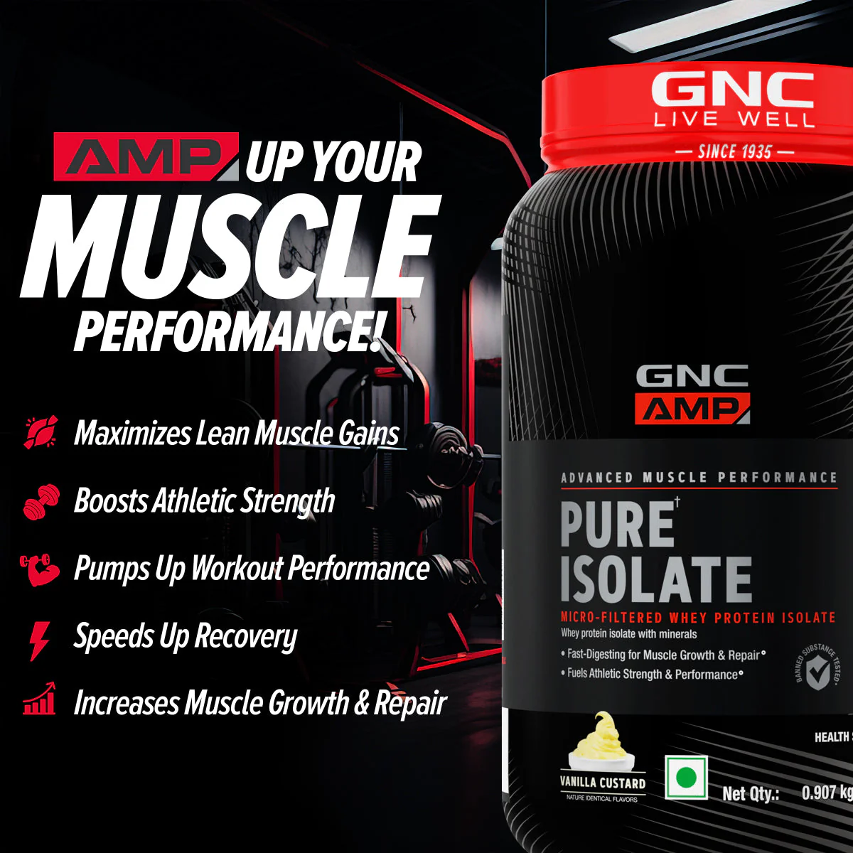 GNC AMP Pure Isolate (Low/Zero Carb) (Clearance Sale) | Expiry - 2025-12-31 - Image 32