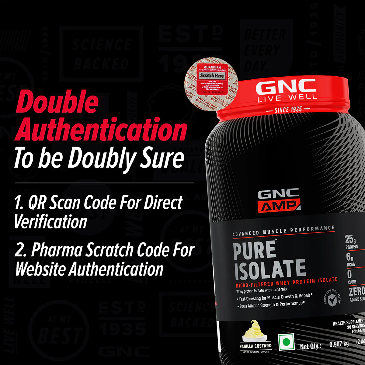 GNC AMP Pure Isolate (Low/Zero Carb) (Clearance Sale) | Expiry - 2025-12-31 - Image 38