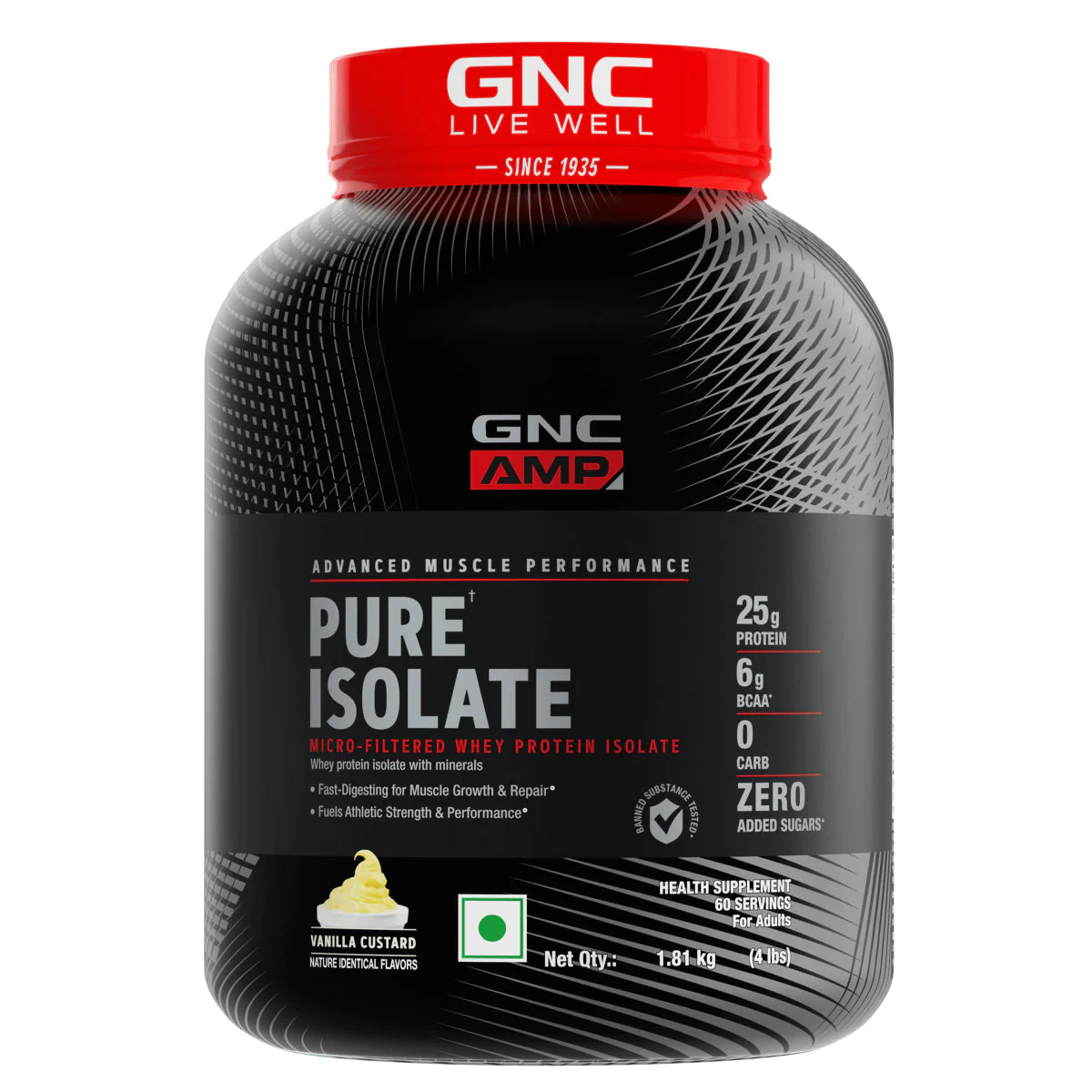 GNC AMP Pure Isolate (Low/Zero Carb) With Gym Bag - Image 12