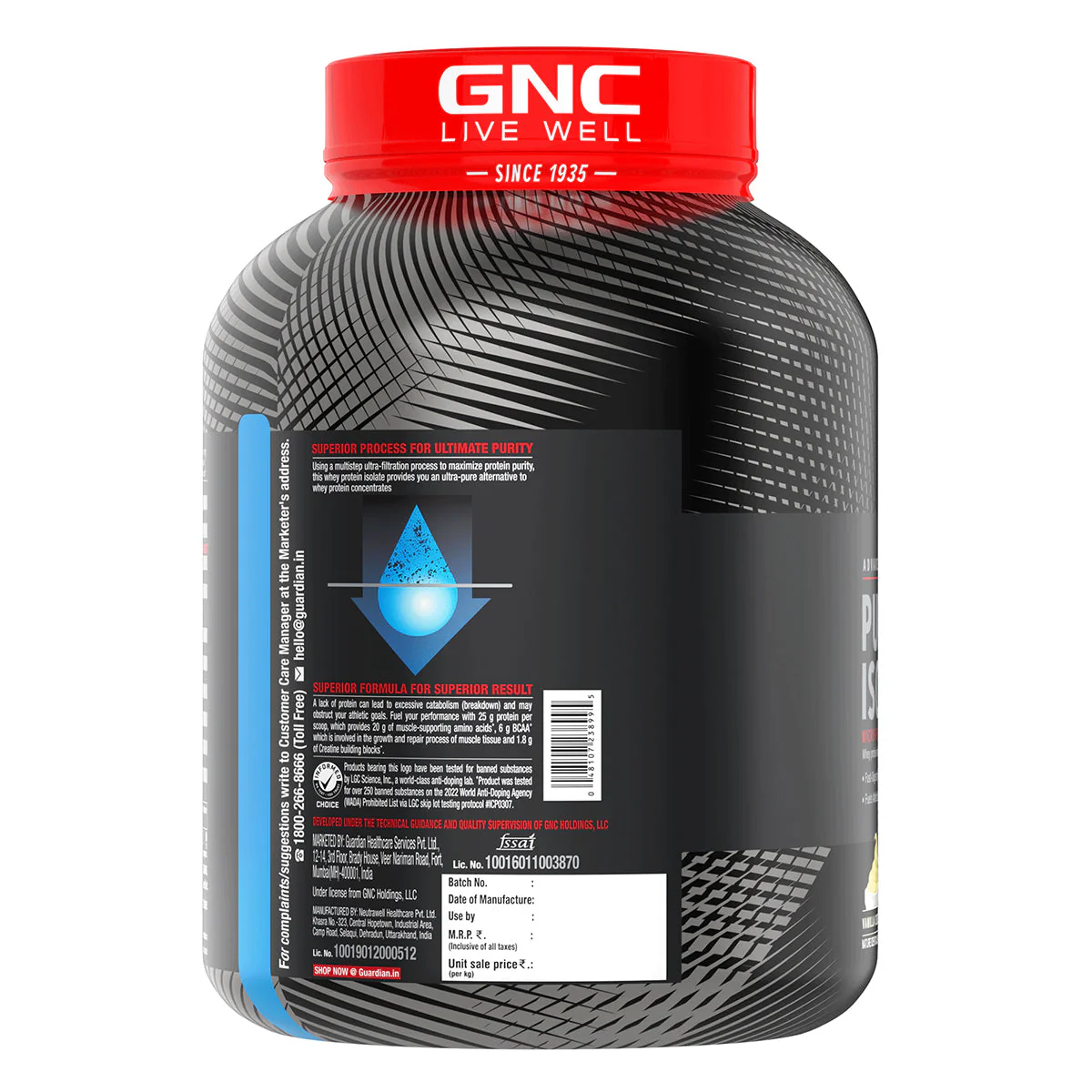 GNC AMP Pure Isolate (Low/Zero Carb) With Gym Bag - Image 19