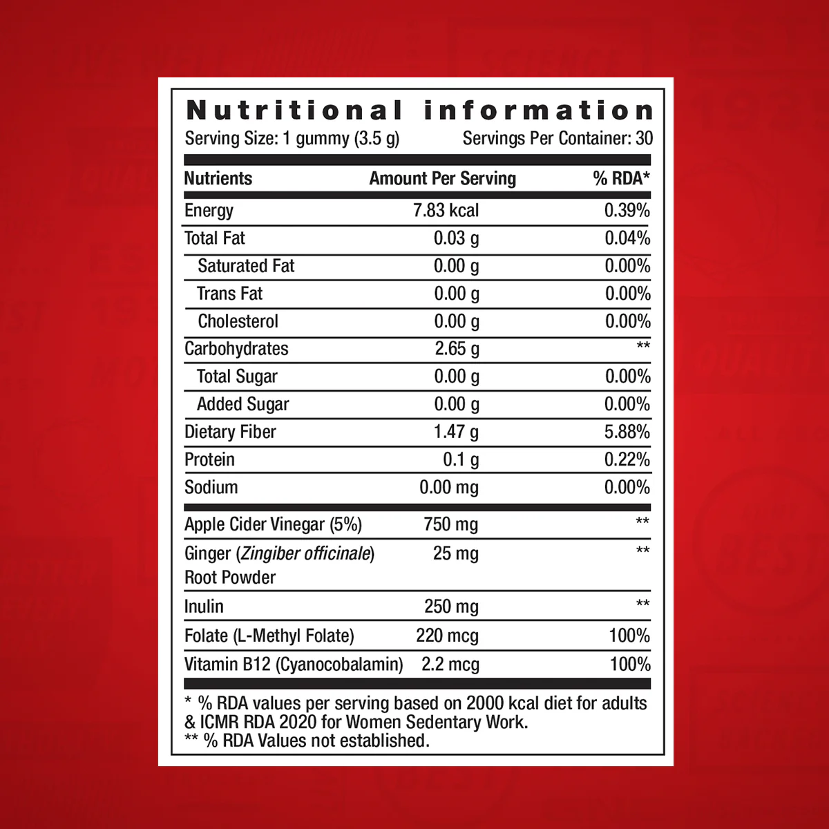 GNC Apple Cider Vinegar - Clearance | Expiry - 2026-04-30 - Image 4