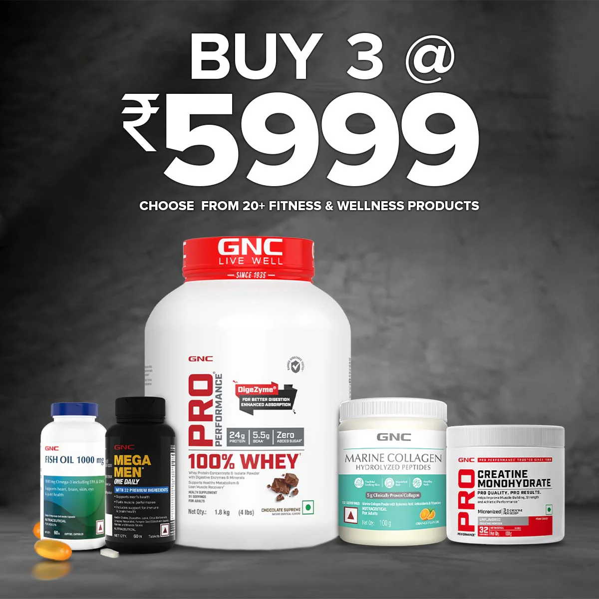 GNC - Buy 3 for ₹ 5299 - Image 2