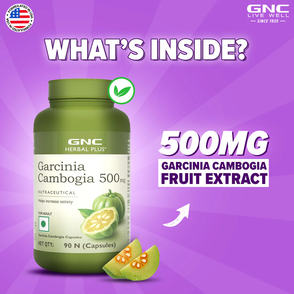 GNC Herbal Plus Garcinia Cambogia - Image 2