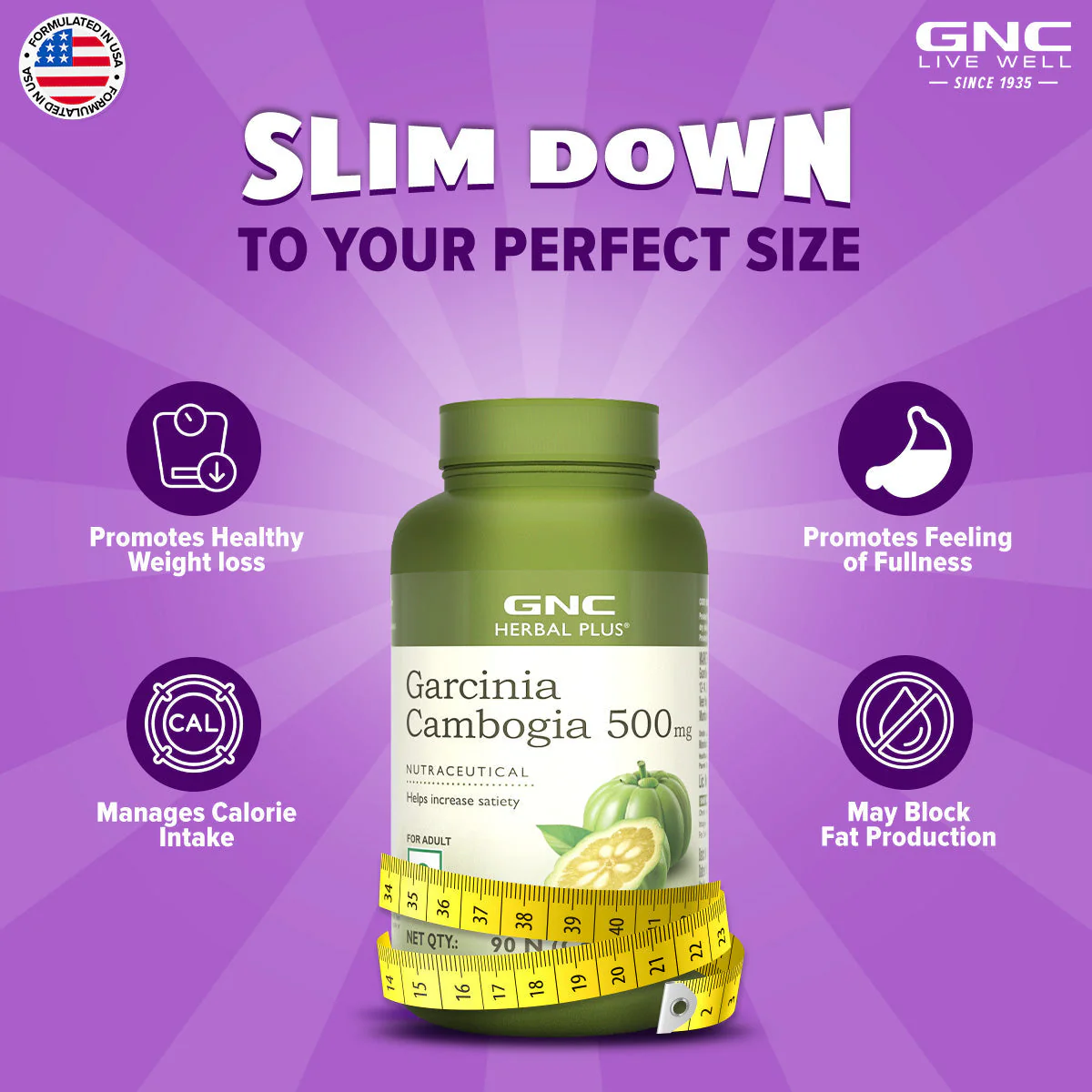 GNC Herbal Plus Garcinia Cambogia - Image 3