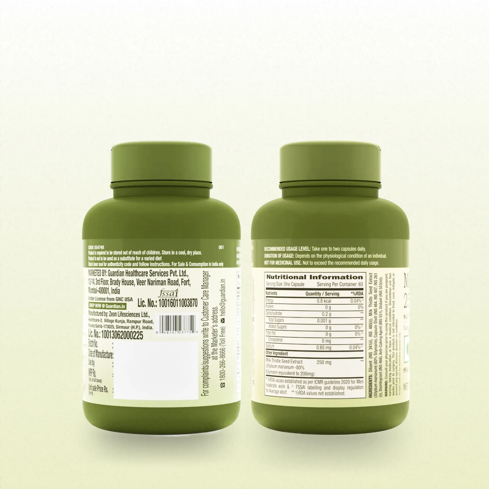 GNC Herbal Plus Milk Thistle - 250mg - Image 10