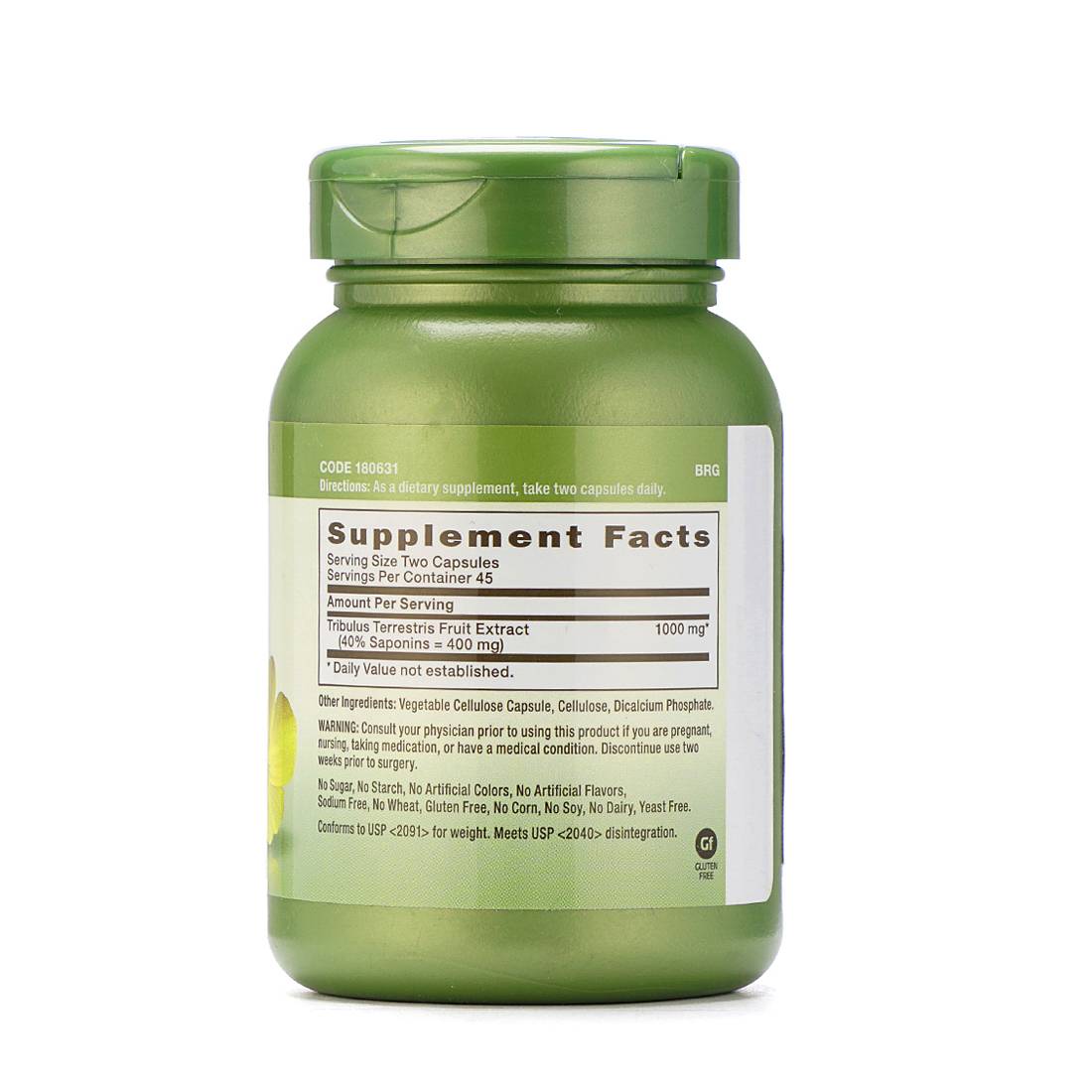 GNC Herbal Plus Tribulus 1000 mg 90 Capsules -Clearance Sale - Image 3