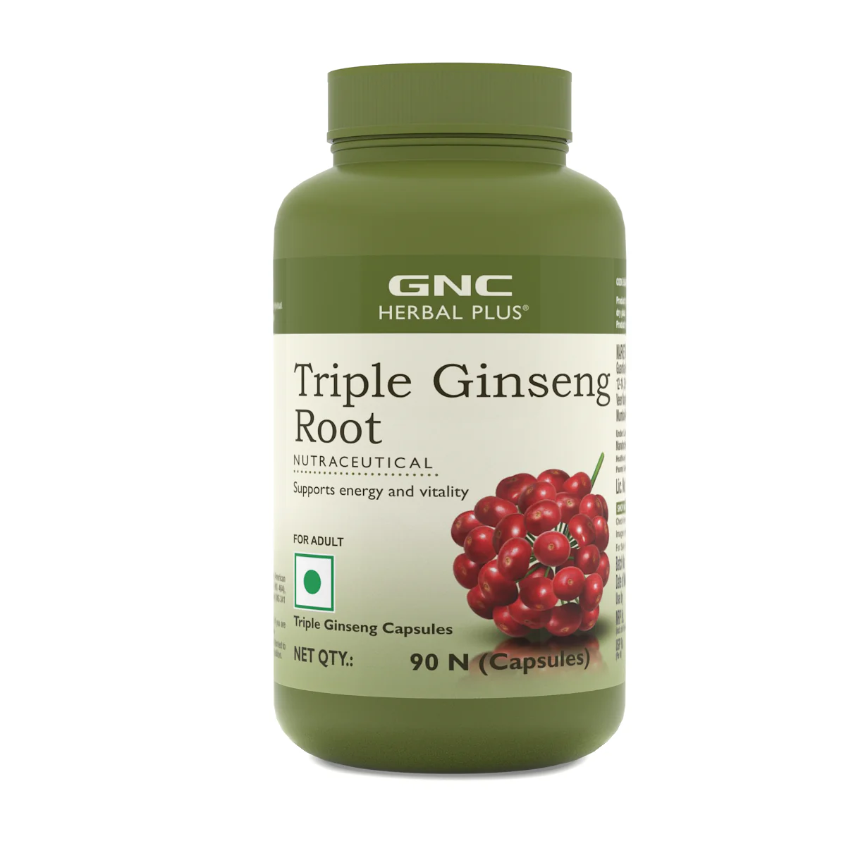 GNC Herbal Plus Triple Ginseng Root| Expiry - 2024-09-30