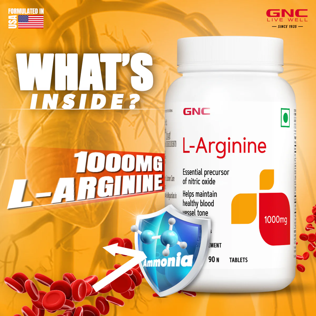 GNC L-Arginine 1000mg - Image 3