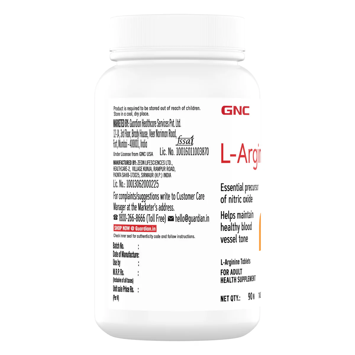 GNC L-Arginine 1000mg - Image 6
