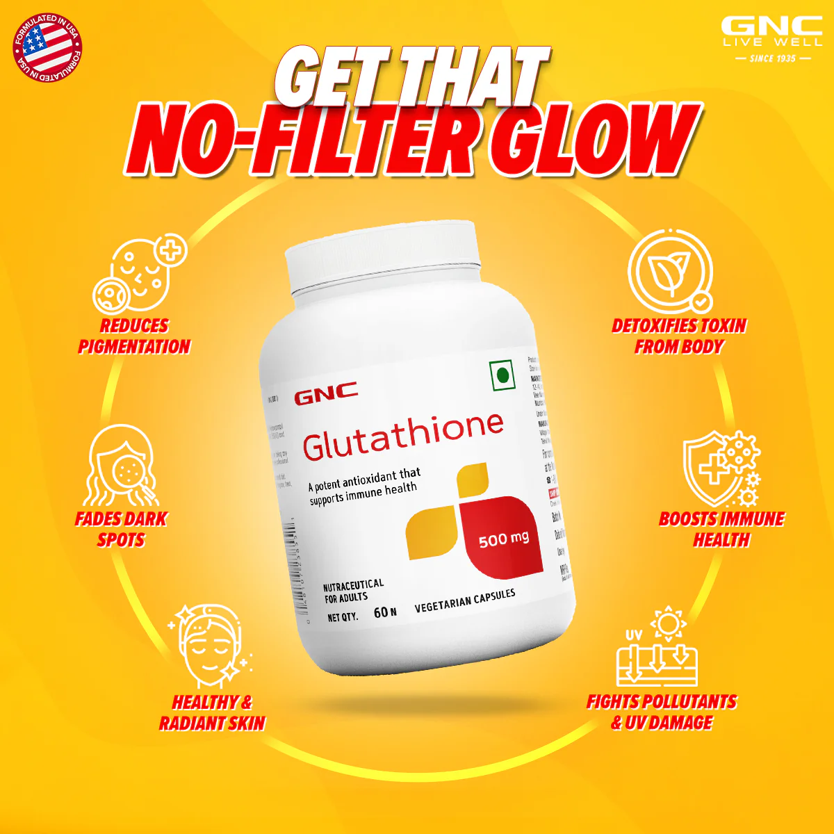 GNC L-Glutathione - Image 3