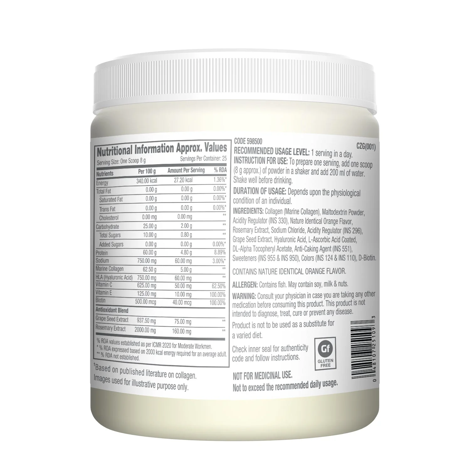 GNC Marine Collagen Hydrolyzed Peptides - Image 7