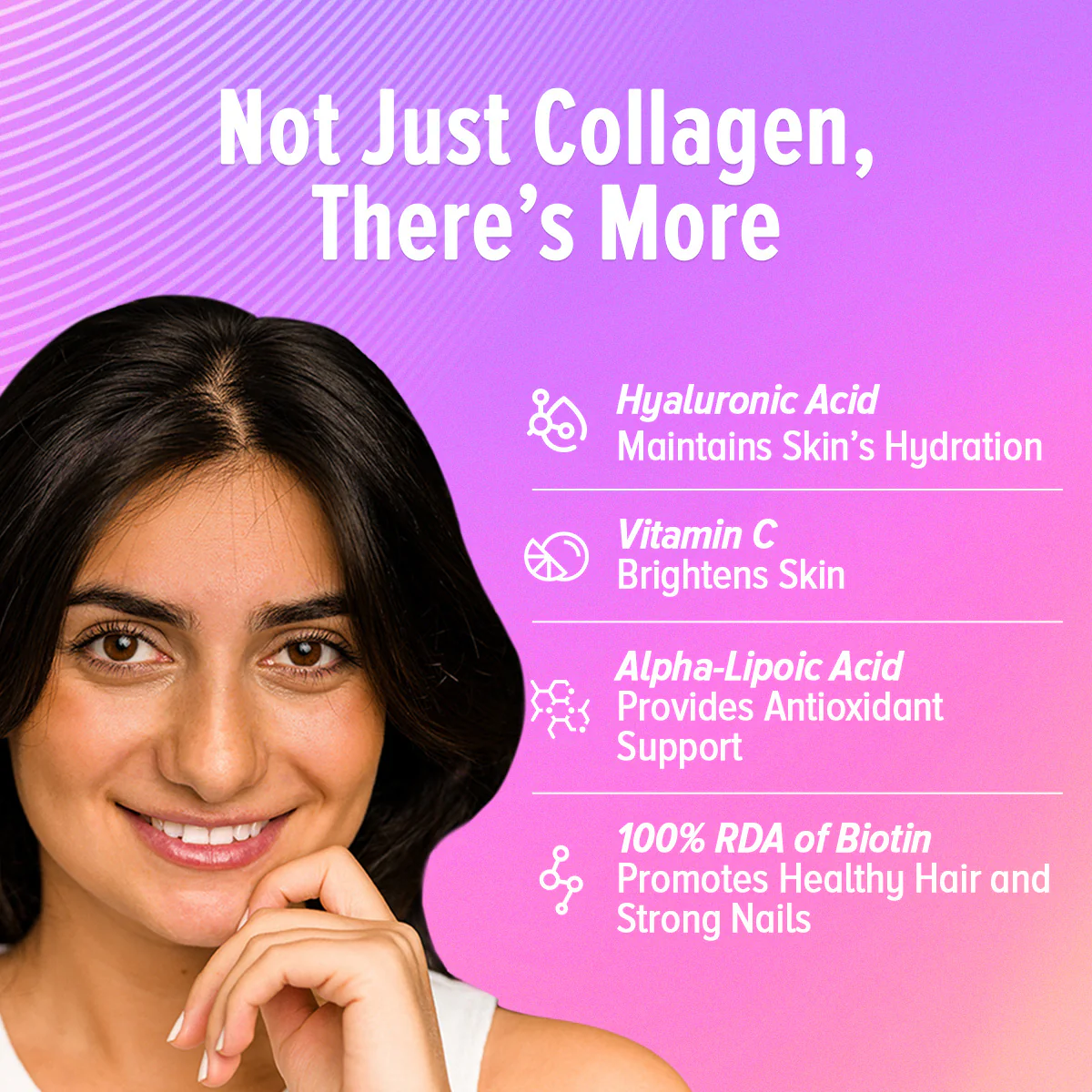 GNC Marine Collagen Powder + Women's Hair, Skin & Nails - Image 9