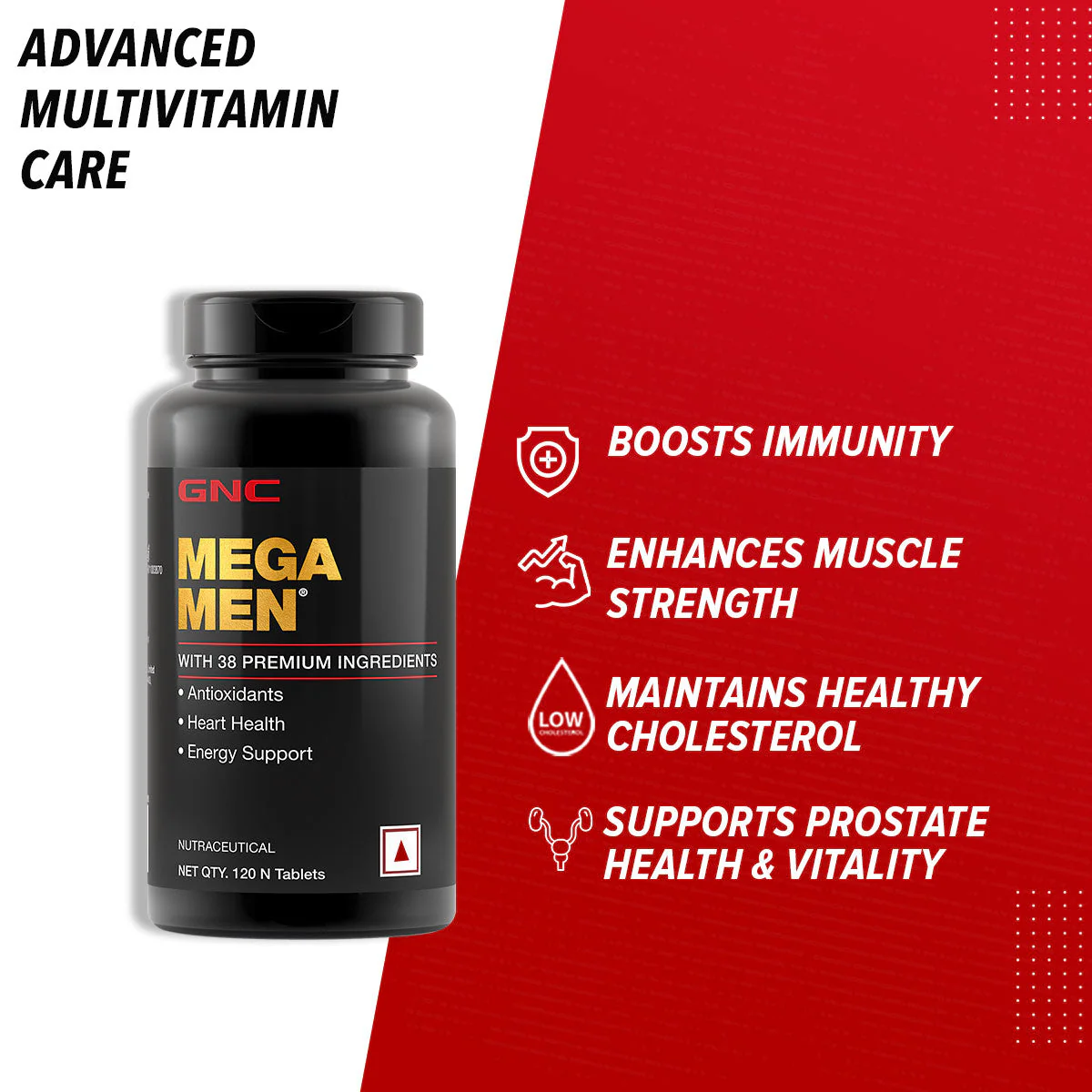 GNC Mega Men Multivitamin - Clearance Sale| Expiry - 2025-09-30 - Image 4