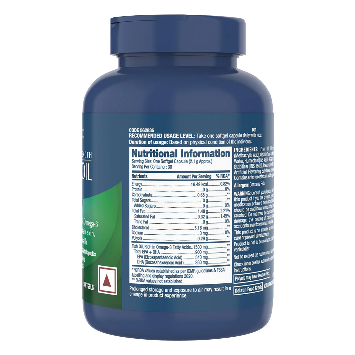 GNC Mega Men One Daily Multivitamin + Triple Strength Fish Oil - Image 11
