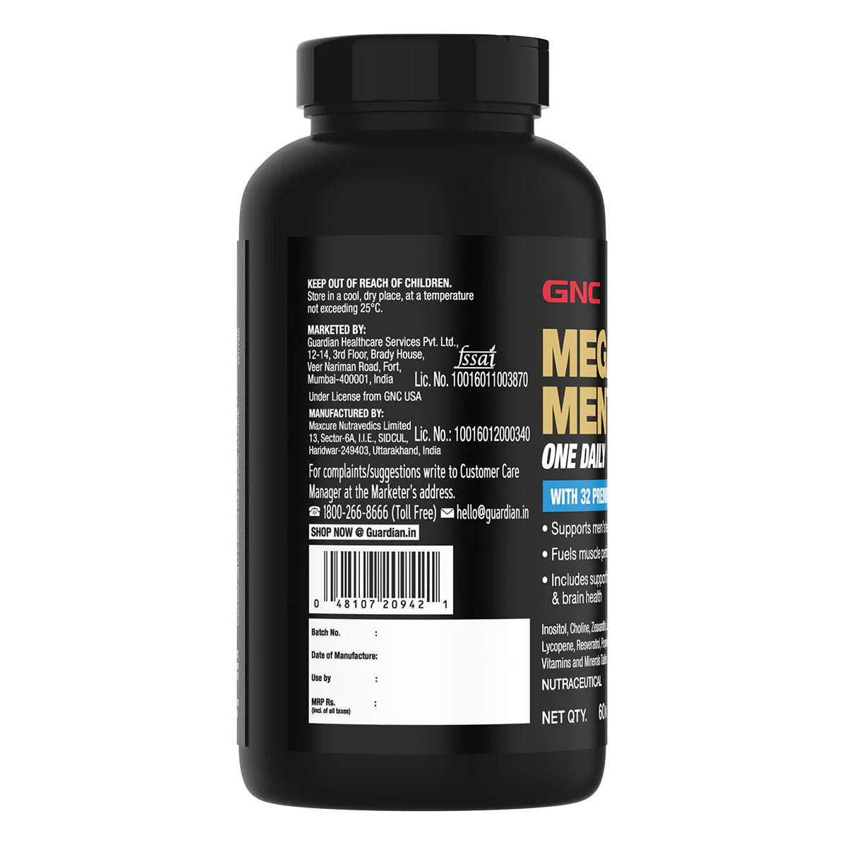 GNC Mega Men One Daily Multivitamin + Triple Strength Fish Oil - Image 18