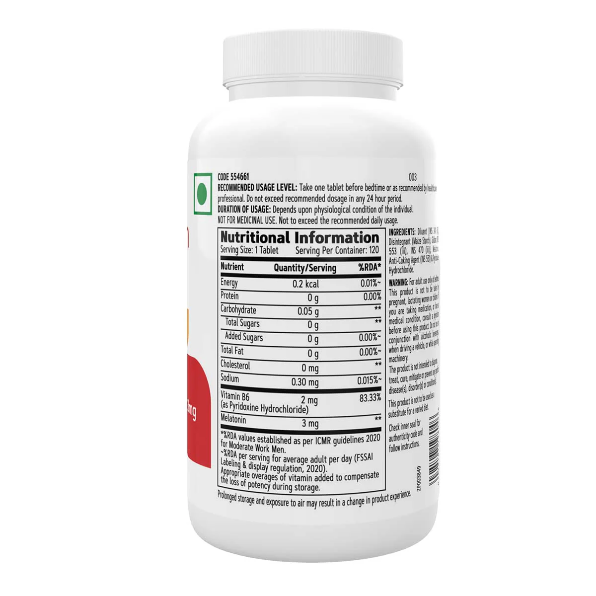 GNC Melatonin With Vitamin B6 - Image 10