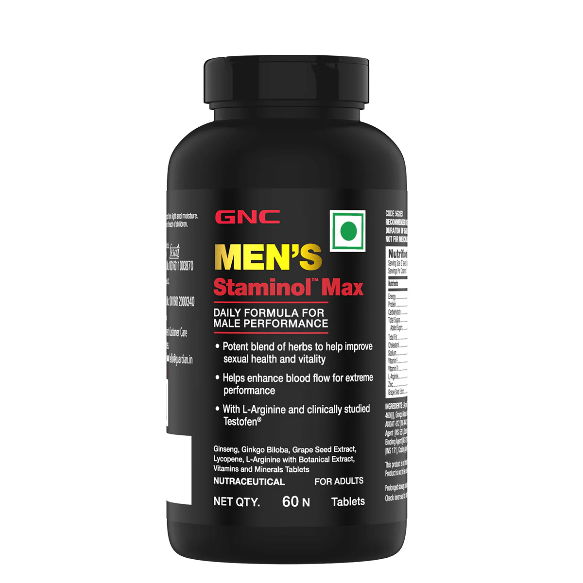 GNC Men's Staminol Max - Clearance Sale| Expiry - 2025-02-28