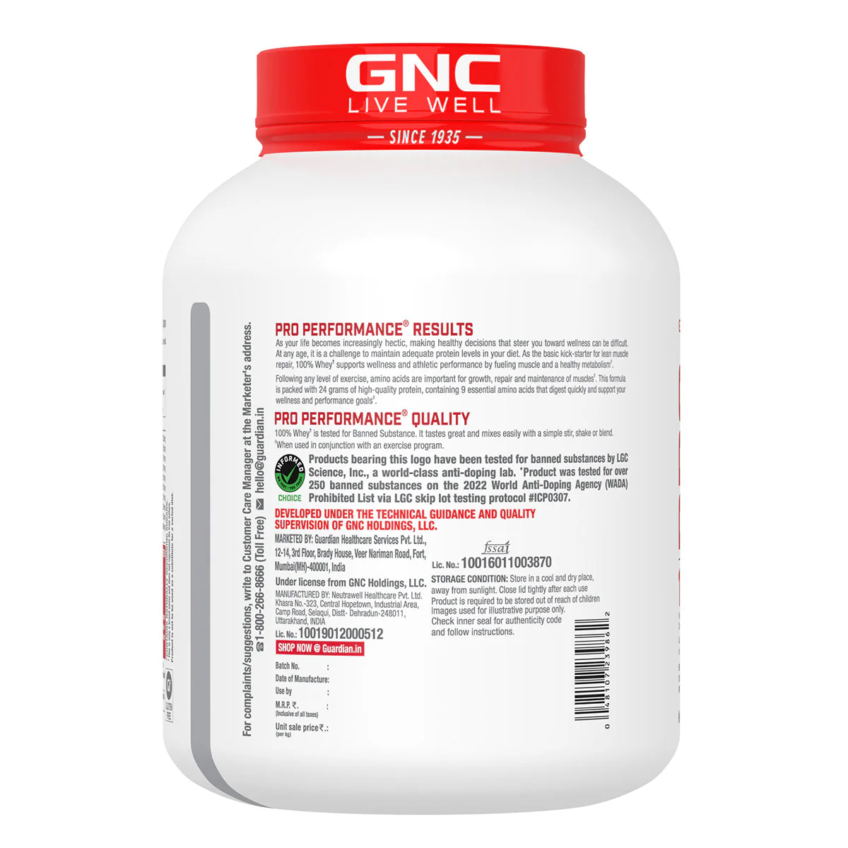GNC Pro Performance 100% Whey Protein - Image 85