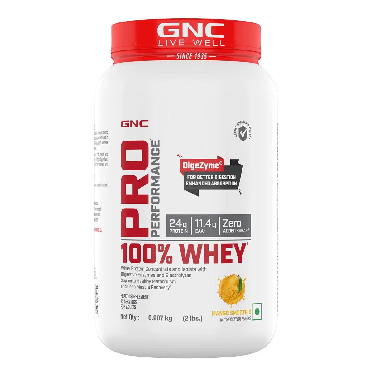 GNC Pro Performance 100% Whey Protein -2 lbs with Shaker - Image 18