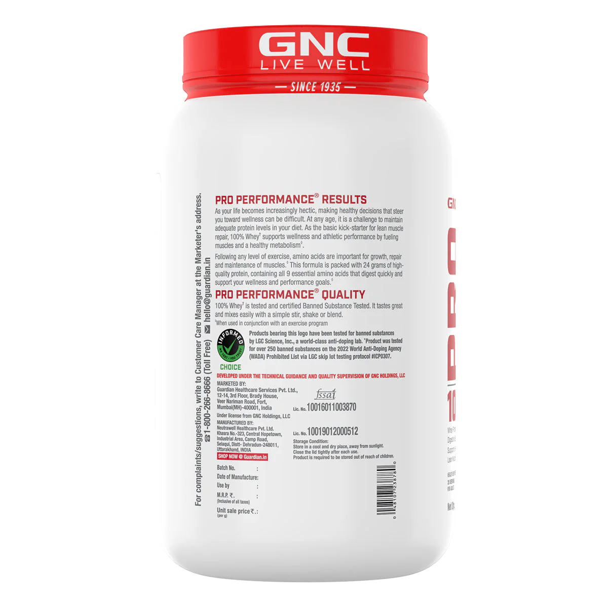 GNC Pro Performance 100% Whey Protein -2 lbs with Shaker - Image 50
