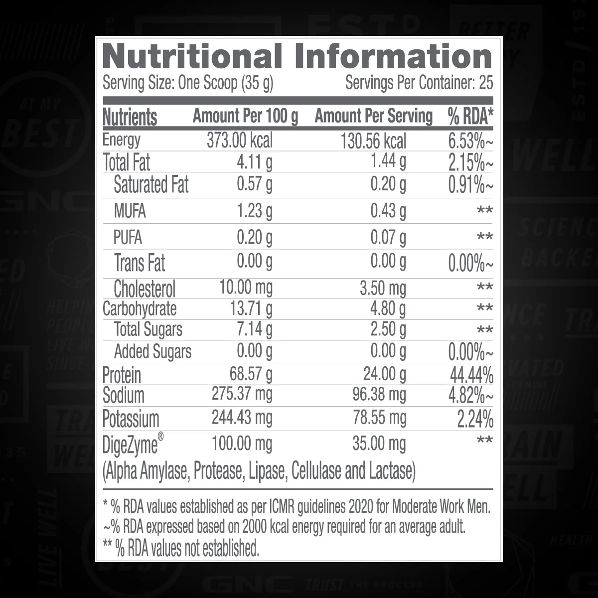 GNC Pro Performance 100% Whey Protein -2 lbs with Shaker - Image 61