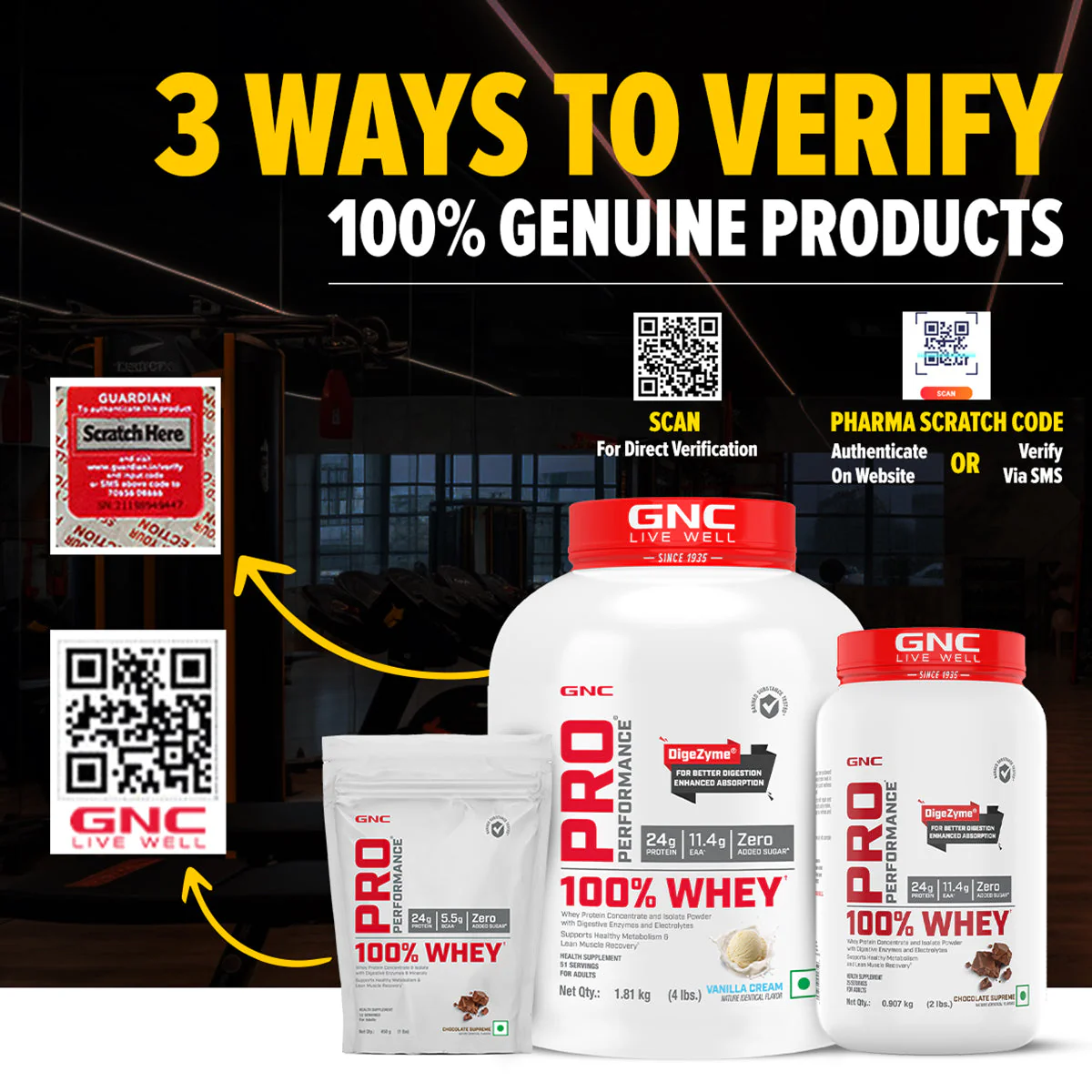 GNC Pro Performance 100% Whey Protein -2 lbs with Shaker - Image 65