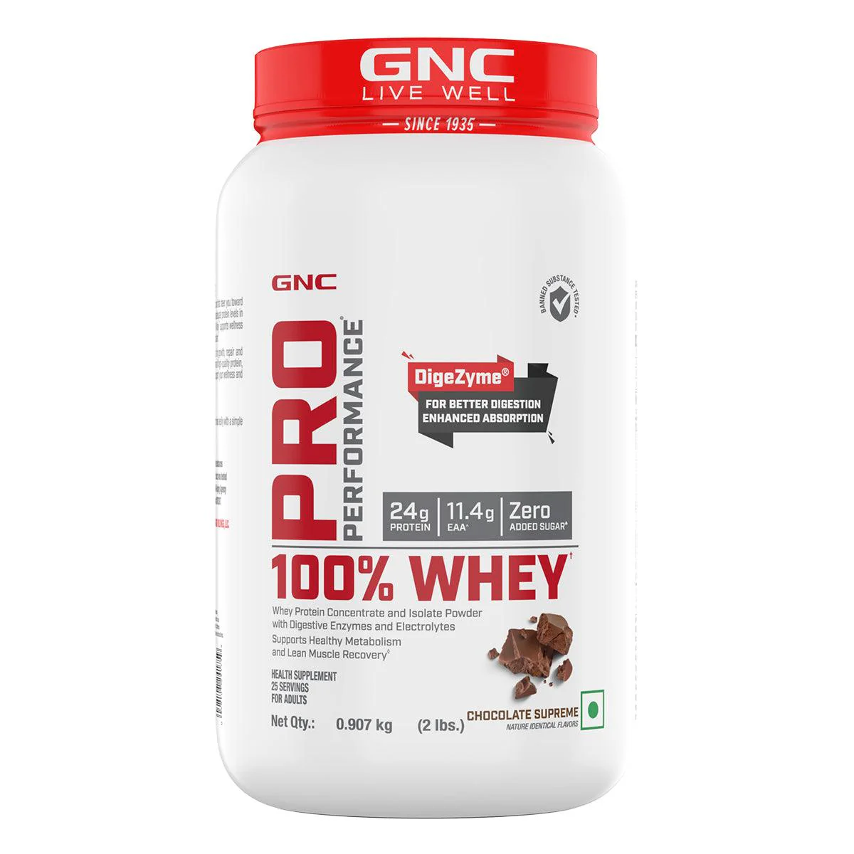 GNC Pro Performance 100% Whey Protein -2 lbs with Shaker - Image 14