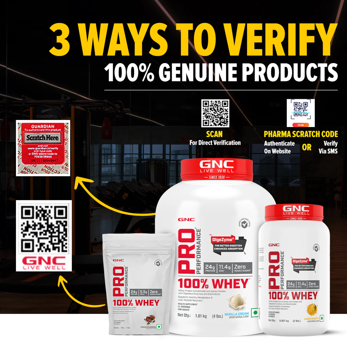 GNC Pro Performance 100% Whey Protein -2 lbs with Shaker - Image 85