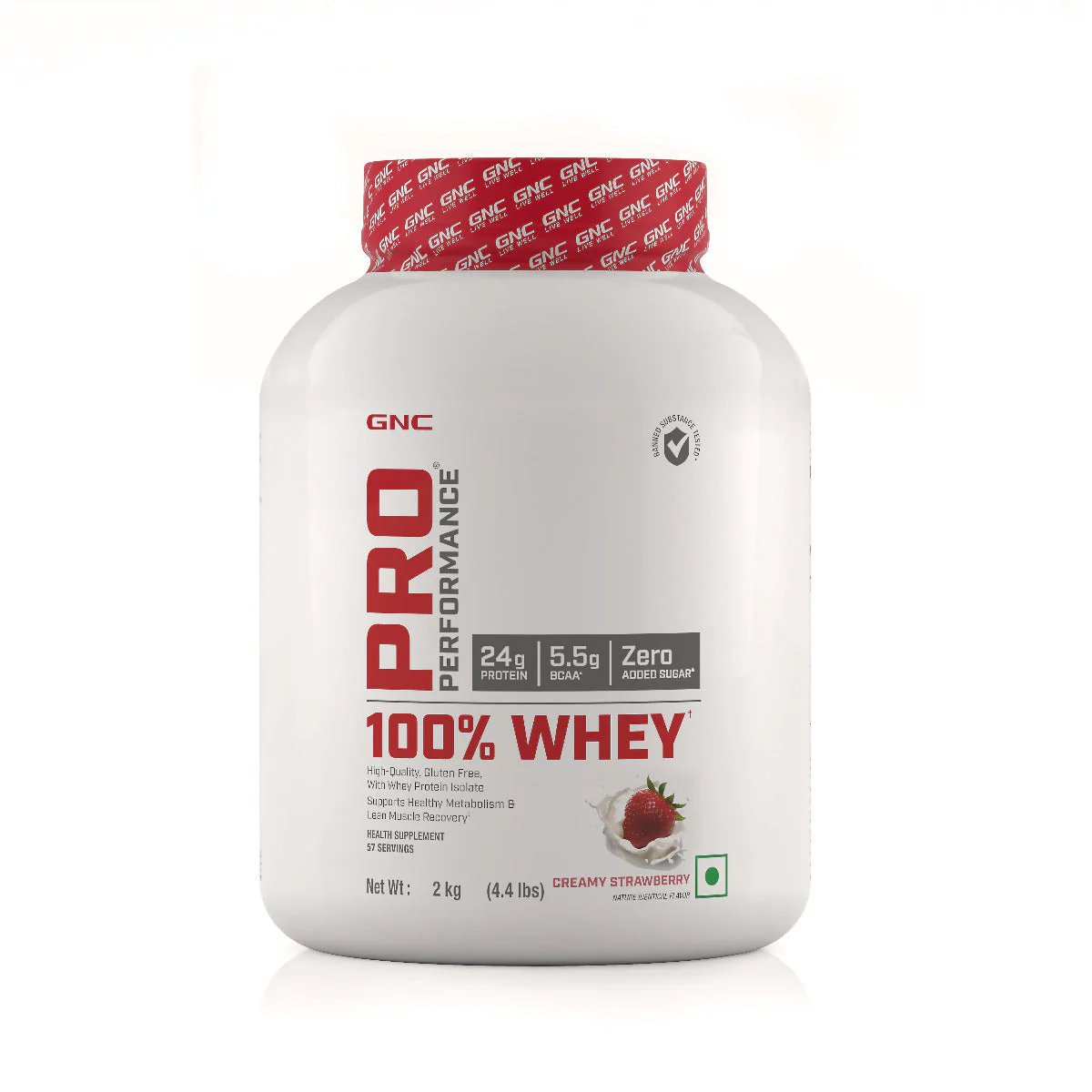 GNC Pro Performance 100% Whey Protein 2KG| Expiry - 2024-03-31
