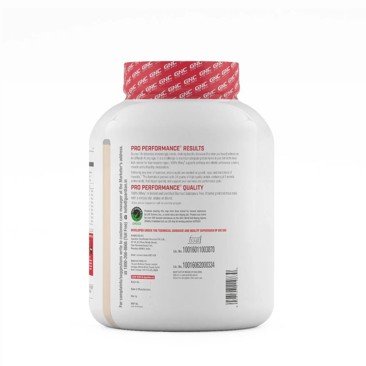 GNC Pro Performance 100% Whey Protein - 4.4 lbs, 2 kg - Chocolate Fudge| Expiry - 2024-02-29 - Image 3