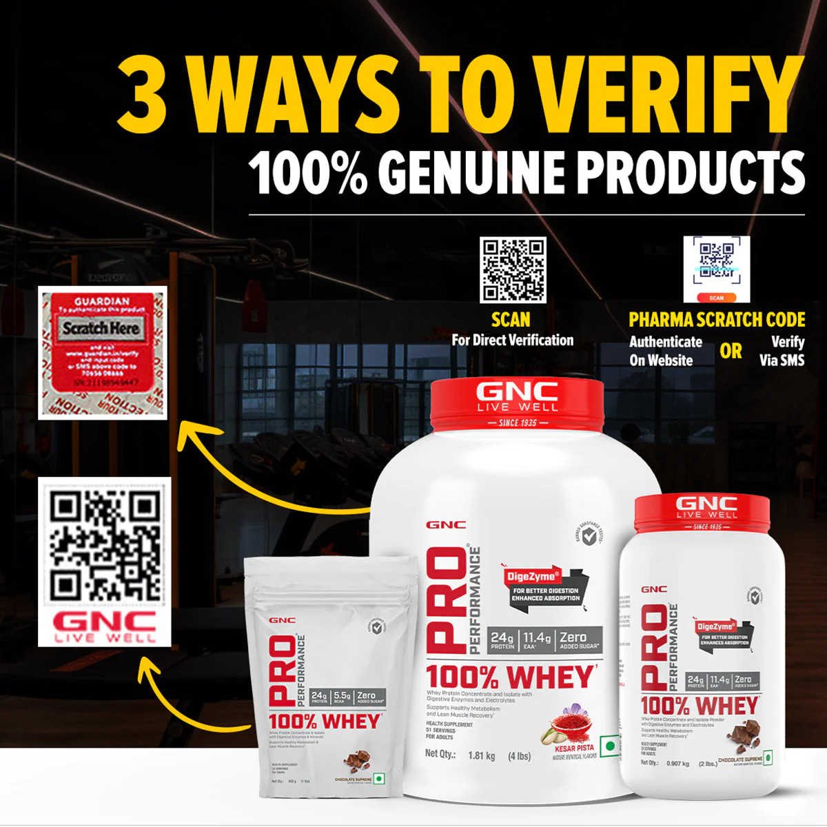 GNC Pro Performance 100% Whey Protein 4 lbs with Shaker - Image 47