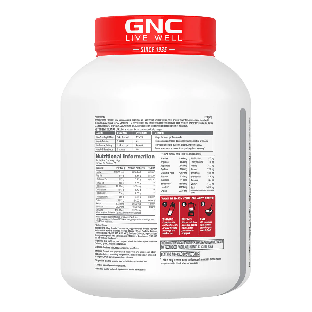 GNC Pro Performance 100% Whey Protein - Clearance Sale| Expiry - 2025-09-30 - Image 8