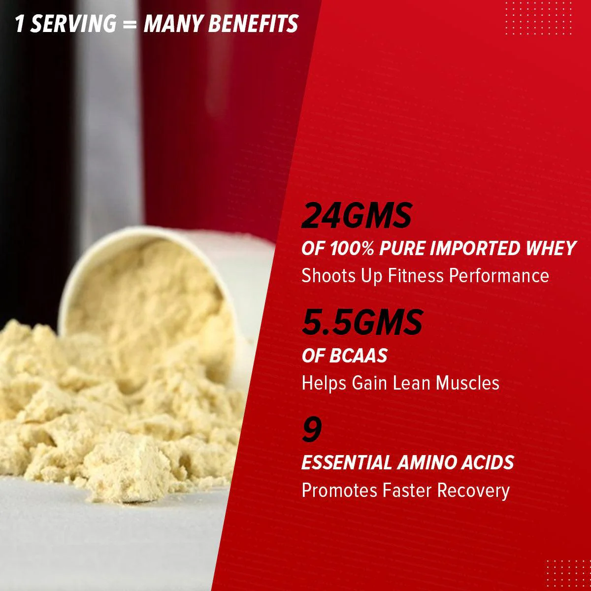 GNC Pro Performance 100% Whey Protein - Faster Recovery & Lean Muscle Gains| Expiry - 2024-06-30 - Image 2