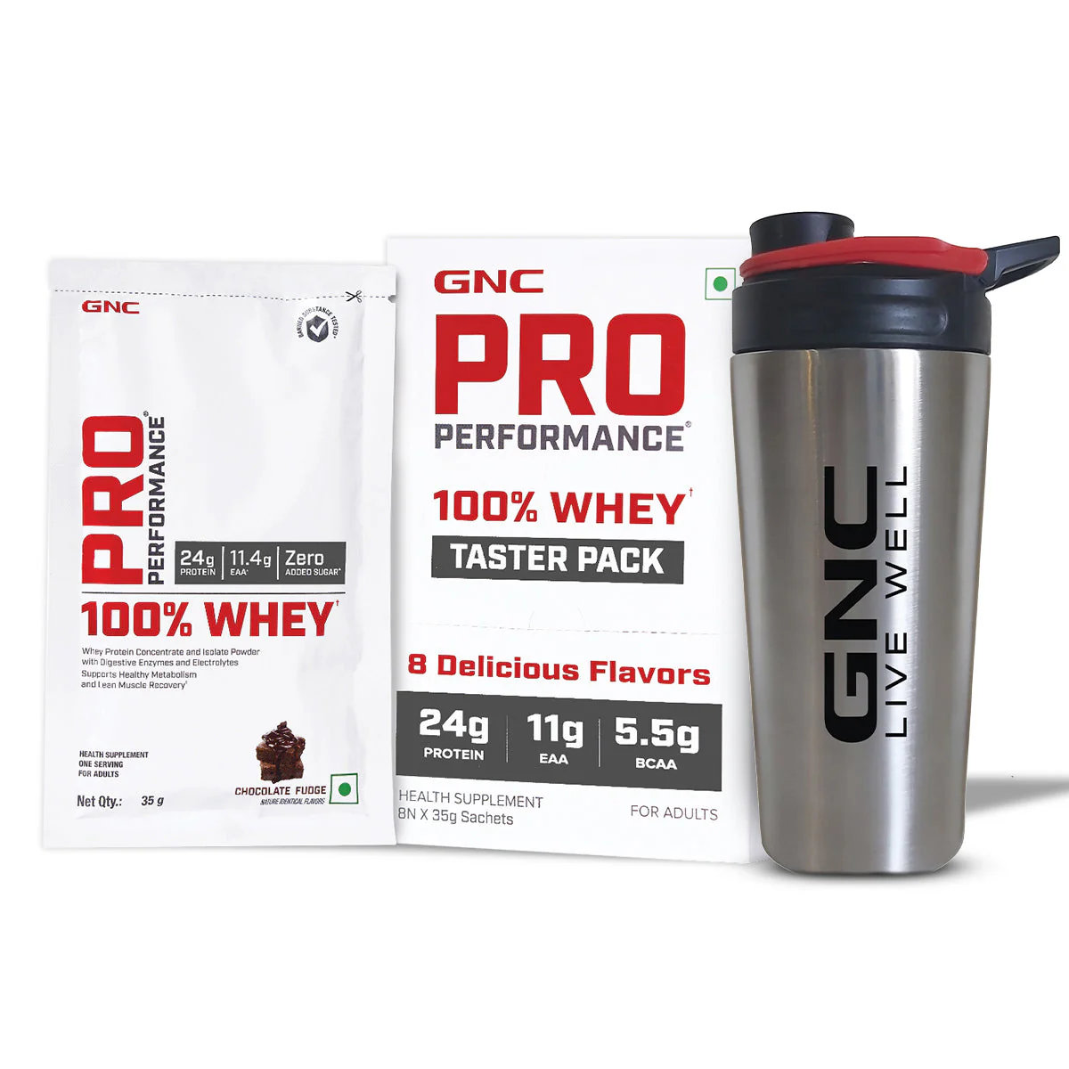 GNC Pro Performance 100% Whey Protein Taster Pack - Image 3