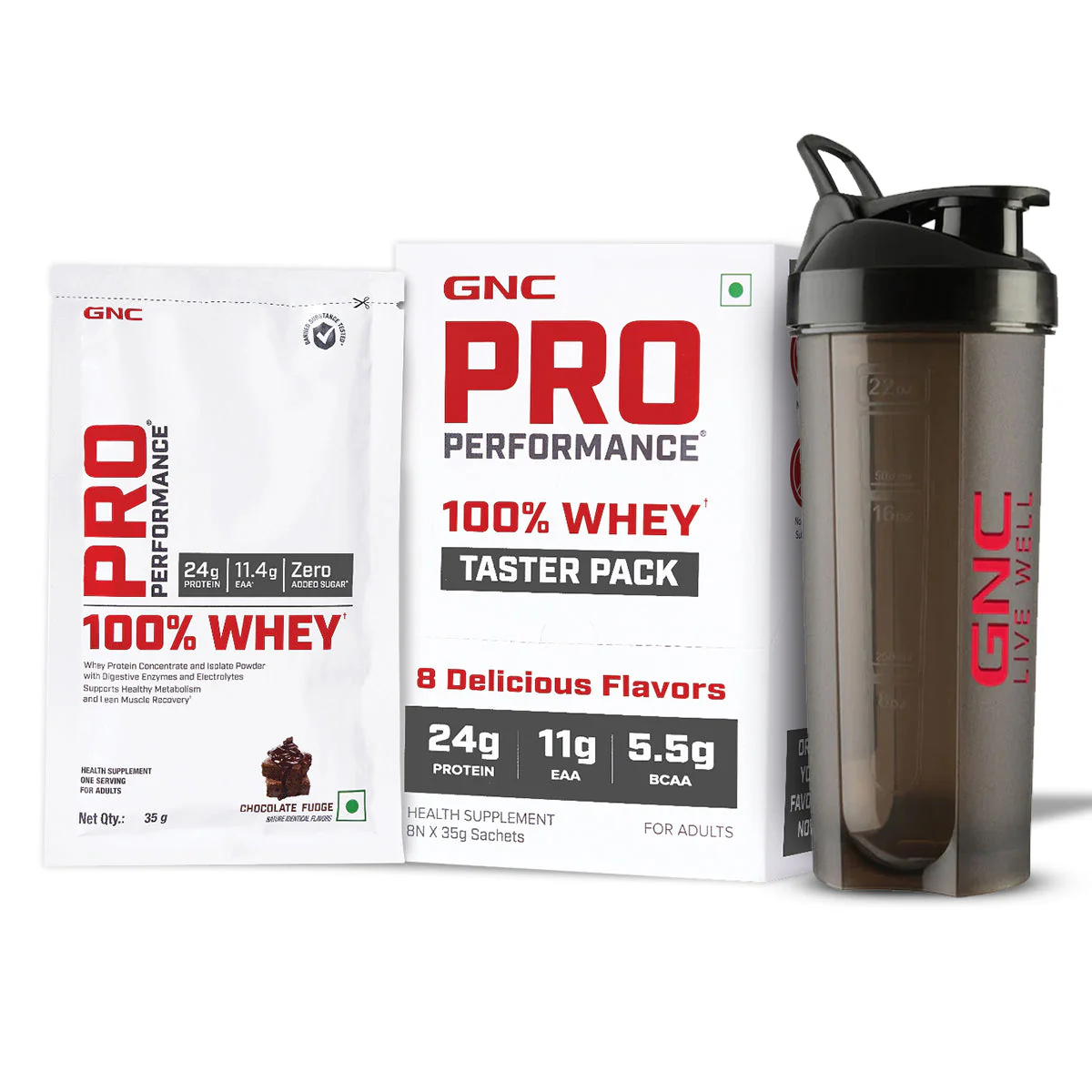 GNC Pro Performance 100% Whey Protein Taster Pack - Image 5