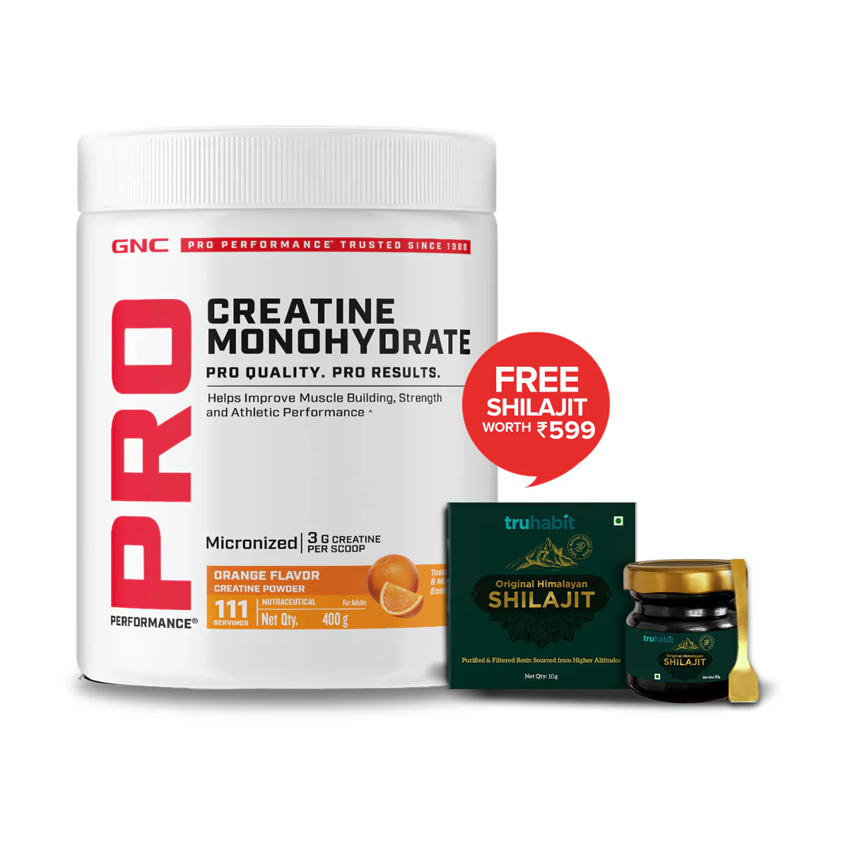 GNC Pro Performance Creatine Monohydrate (100 gm cranberry) - Image 5