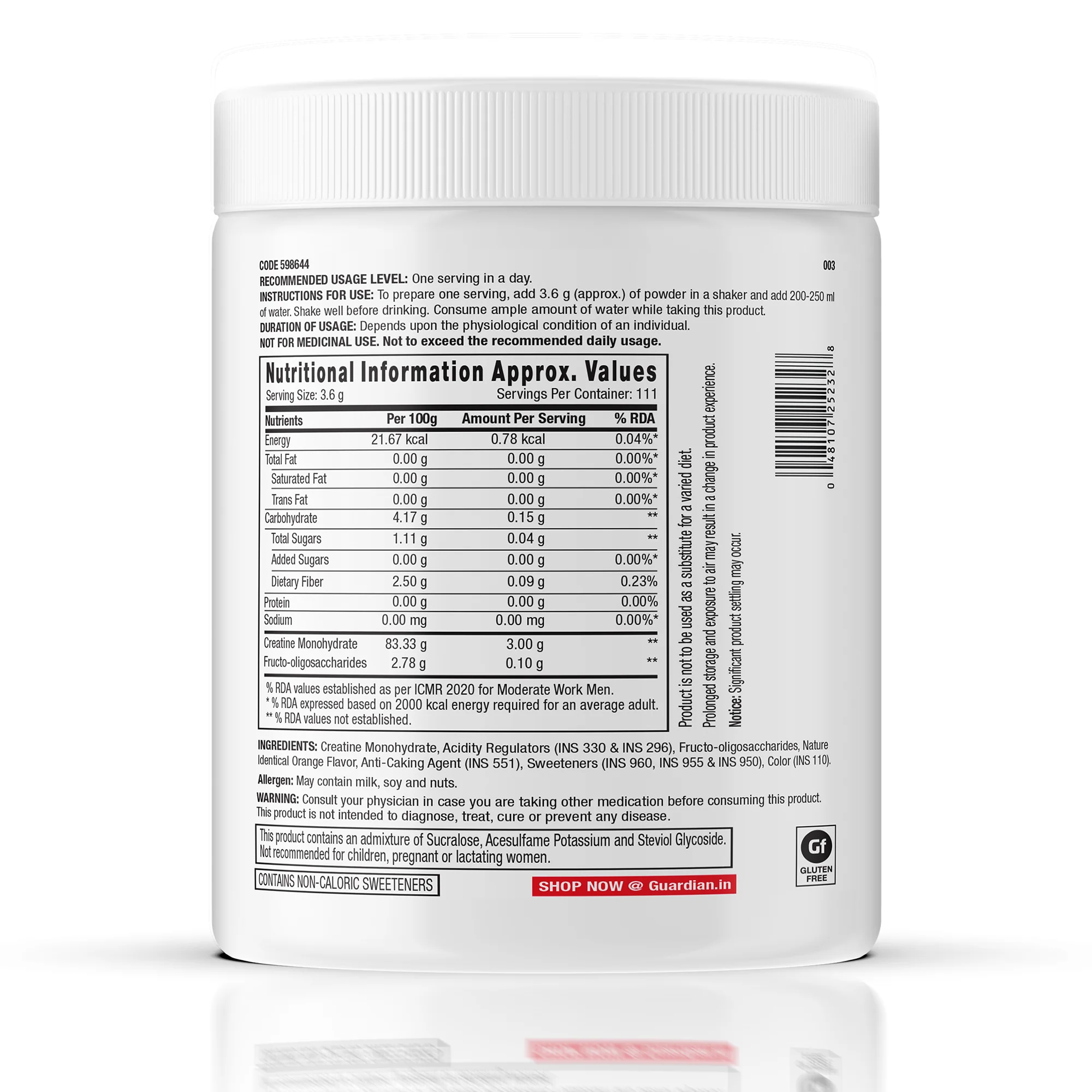 GNC Pro Performance Creatine Monohydrate - Image 108