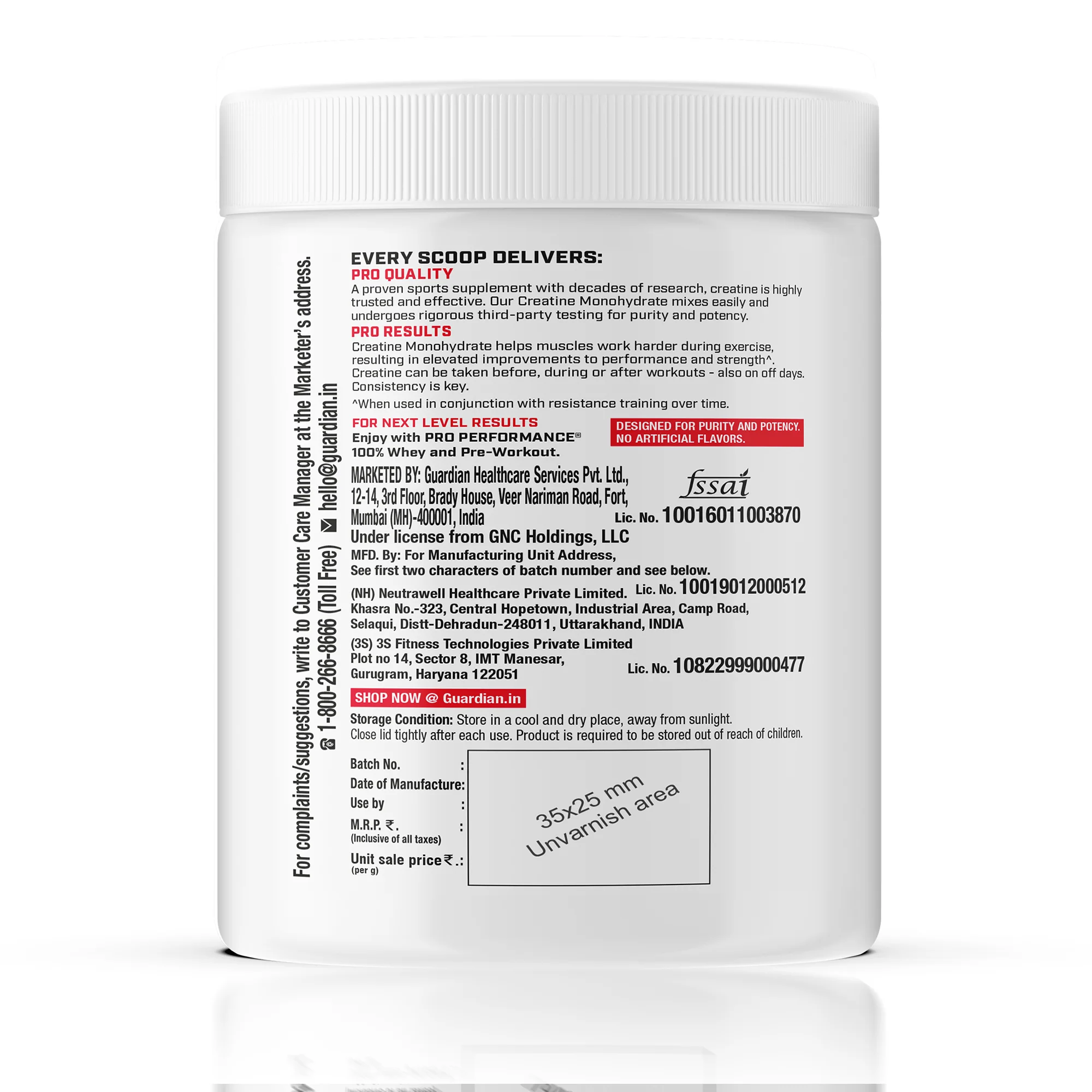 GNC Pro Performance Creatine Monohydrate - Image 116